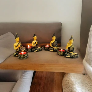 Taşdevri Life Dekoratif 4 Lü Buda Mumluk Tealight