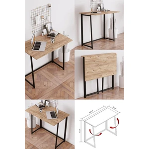Yüceer Home Vento Katlanır Çalışma Masası Katlanabilir Pratik Çalışma Masası Bilgisayar Masası Çizim Masası