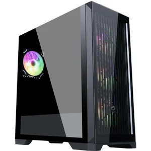Frısby FC-9455G Vetro 850W 80+ Bronze Siyah Dual-Ring Rgb Fan Mid Tower Atx Kasa