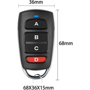 Ece Otomasyon  RF 433 Mhz Üniversal Kumanda; Kopyalayabilir 4 Kanal Uzaktan Kumanda