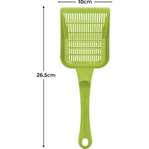 Aralıklı Plastik Kedi Kumu Küreği,temizleme Eleme Küreği Sarı
