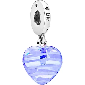Asaf Accessory Mavi Sallantılı Kalp Charm
