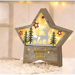 Urban Mood Yeni Yıl Ahşap LED Işık