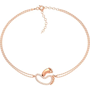 İndigo Takı Rose Ayak Izi Gümüş Gümüş Bileklik