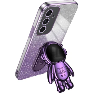 Samsung Galaxy A55 5g Darbeye Dayanıklı Astronot Kickstand Pc + Tpu Çizilmez Telefon Kapağı (Yurt Dışından)