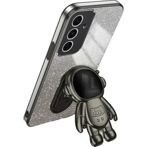 Samsung Galaxy A55 5g Darbeye Dayanıklı Astronot Kickstand Pc + Tpu Çizilmez Telefon Kapağı (Yurt Dışından)