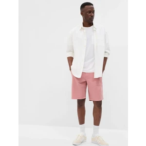 Erkek Pembe 10" Vintage Şort