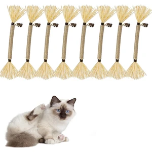 Kediler Için 8 Paket Silvervine Çubukları, Kedi Çiğneme Oyuncağı, Diş Temizleme Için Kedi Çiğneme Çubukları, Ev Kedileri Için Kitty Oyuncakları (Yurt Dışından)