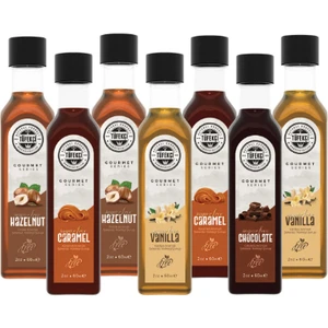 By Tüfekçi Şekersiz (Suger Free) Şurup Yeni Yüksek Aromalı Kalorisiz Formül Avantajlı Set 7x60 ml