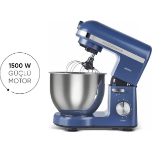 Mastermaid Chef Stand Mikser 1500W 5 Lt Yapışmaz Çelik Kase ve Üç Karıştırma Aparatı
