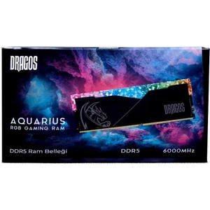 Aquaius 16GB 6000MHZ Ddr5 CL46 1.35V Soğutuculu Rgb Bellek