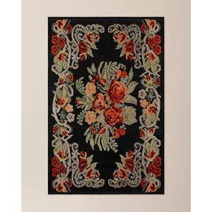 Madame Coco Lubien Halı - 80x150 cm - Siyah