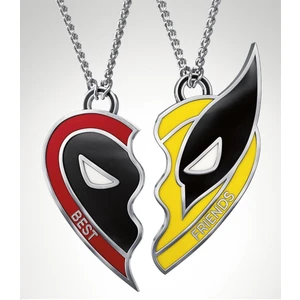 Herşey Nota Deadpool & Wolverine Best Friends Sevgili Çift Arkadaş Kolyesi