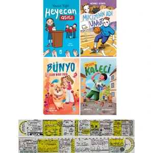 Heyecan Aşısı - Mucizenin Adı Umut – Bünyo - Yedek Kaleci 4 Kitap - Matematik Öğreten Ayraç