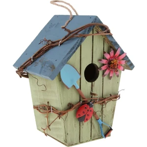 Pengfu Shop D Tarzı 6 Stil Ahşap Kuş Evi Bahçe Küçük Hayvanlar Için Dekoratif Kuş Yuvası Kuş Evi (Yurt Dışından)