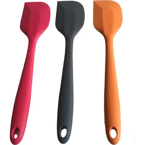 Pink Rose Bybirgül Yanmaz Yapışmaz Silikon Yassı Spatula ,hamur Sıyırıcı 3lü Set