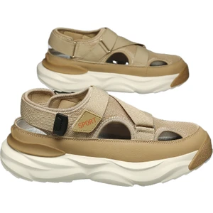 Croc Ayakkabı Erkek Bahar Yan Hikayesi Çalışan Baba Sürüş Sandalet Erkek Baotou Spor Plaj Sandalet (Yurt Dışından)
