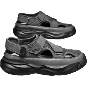 Croc Ayakkabı Erkek Bahar Yan Hikayesi Çalışan Baba Sürüş Sandalet Erkek Baotou Spor Plaj Sandalet (Yurt Dışından)