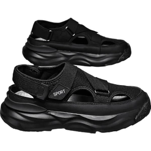 Croc Ayakkabı Erkek Bahar Yan Hikayesi Çalışan Baba Sürüş Sandalet Erkek Baotou Spor Plaj Sandalet (Yurt Dışından)