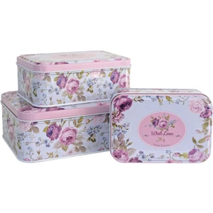 Karaca Makine Saklama Kutusu 3 Adet (Metal) (Love)