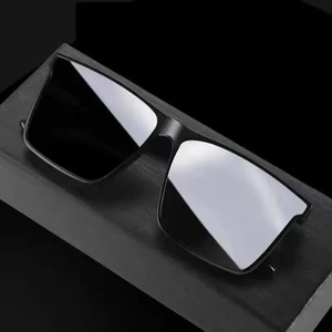 Retro Büyük Kare Çerçeve Uv 400 Polarize Unisex Güneş Gözlüğü
