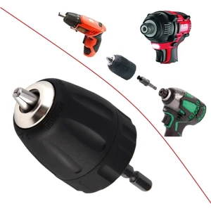 Şarjlı Vidama Matkap Için 1/4 Hex Adaptörlü Mandren 10MM 3/8 mm Otomatik Anahtarsız Süpra Mandren