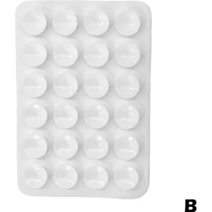 3m Yapışkanlı Vakumlu Silikon Telefon Yapıştırıcı Beyaz Renk Iphone ve Android