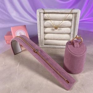 Gümüş Kalp Temalı Kolye Yüzük Bileklik Küpe Set , Özel Tasarım Pembe Kalp Işlemeli Gümüş Set