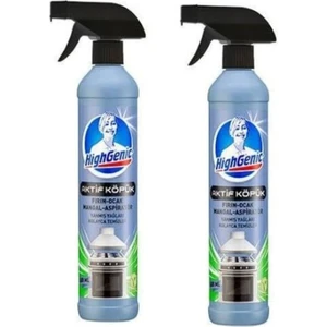 Highgenic Aktif Köpük 500 ml Fırın Mangal Ocak Aspiratör Temizleme x 2 Adet