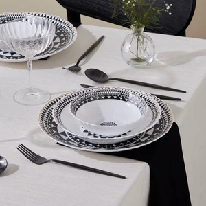 Black Gold 19 Parça 6 Kişilik Yemek Takımı
