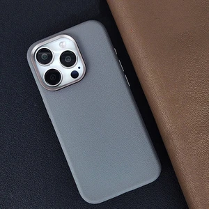Apple iPhone 15 Pro Max Kılıf Magsafe Şarj Özellikli Pu Deri Adora Kapak