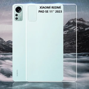 TEKNETSTORE Xiaomi Redmi Pad Se 11 Inç Uyumlu Kılıf Şeffaf Silikon Süper Ince Koruyucu Tasarım Transparan