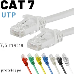 Irenıs 7,5 Metre Cat7 Kablo Ethernet Network Internet Lan Ağ Kablosu
