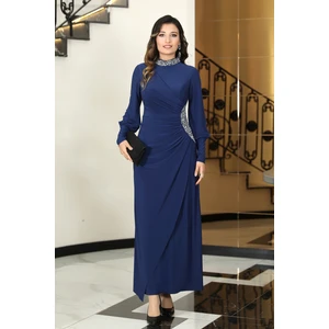 Elben Moda Lavin Taş Detaylı Abiye Elbise