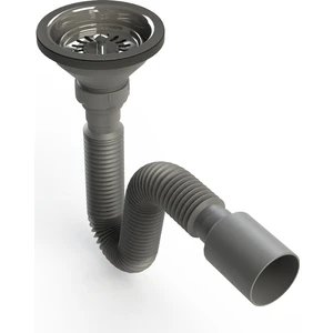 Çöpmak Evye Sifonu Metal Vidalı Flex Gövde Ø 40-50 mm DONAU 331-300
