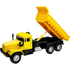 Çek Bırak 1:50 Ölçekli Oyuncak Damperli Kamyon Metal Oyuncak Kamyon 20CM.SARI