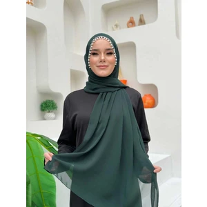 Bym Fashion 2028 Incili Şal Zümrüt