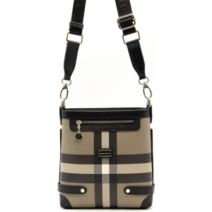 Silver & Polo Kahve - Siyah SP1120 Kadın Çapraz Çanta