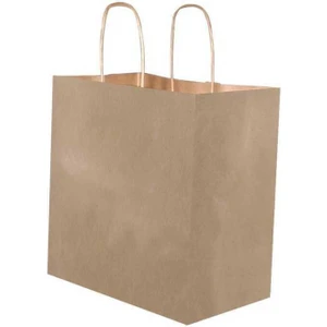 Ambalaj Pazarı Burgu Saplı Kraft Kağıt Çanta 31X12X41 cm - 25 Adet