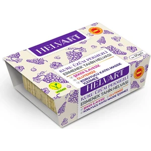 Kuru Üzüm Pekmezli Tahin Helvası , Şeker Ilavesiz, Glutensiz, Vegan 175 gr