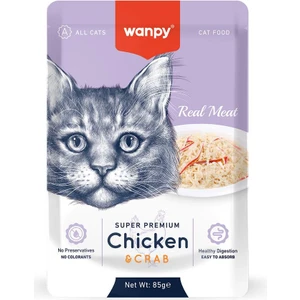 Pouch Tavuklu & Yengeçli Yaş Kedi Maması 85 gr