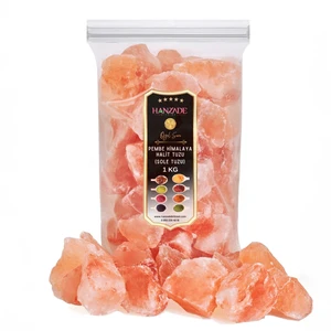 Hanzade Bitkisel Halit Tuz Sole Tuzu 1 kg Şeffaf Berrak Kristal Pembe Himalaya Halit Sole Tuzu
