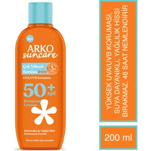 Suncare SPF50+ Çok Yüksek Korumalı Vücut Güneş Losyonu 200 ml