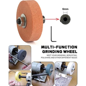6mm Motor Mili Için Bileme Taşı ve Kaplin Motoru Bileme Makinesine Dönüştürme Seti Bıçak Satır Için