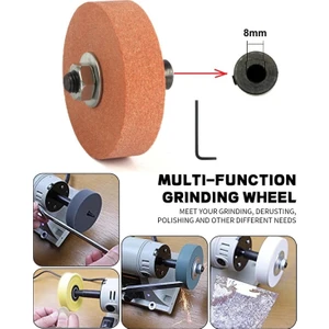 8mm  Motor Mili Için Bileme Taşı ve Kaplin Motoru Bileme Makinesine Dönüştürme Seti Bıçak Satır