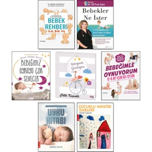Ciltli Bebek Günlüğü + Bebeğiniz Uykuyu Çok Sevecek + Bebekler Ne İster + Bebek Rehberi İlk Bir Yıl + Bebeğimle Oynuyorum + Çocuklu Hayatın İlkeleri + Uyku Kitabı / 7 Kitap Set Bebek Gelişimi Bakımı