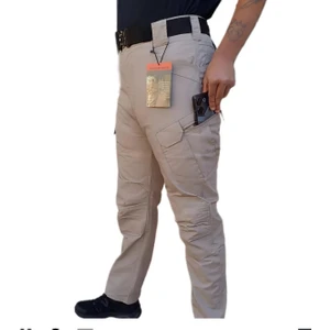 Taktik Pantolon Erkek Rahat Su Itici Terletmez Dayanıklı 4 Mevsim Bej