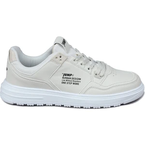 27952 Bej - Beyaz Erkek Sneaker Günlük Spor Ayakkabı