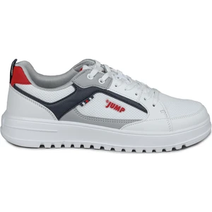 27966 Beyaz - Lacivert Erkek Sneaker Günlük Spor Ayakkabı