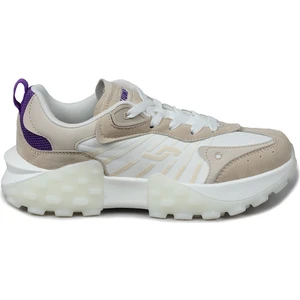29092 Beyaz - Bej Kadın Sneaker Günlük Spor Ayakkabı